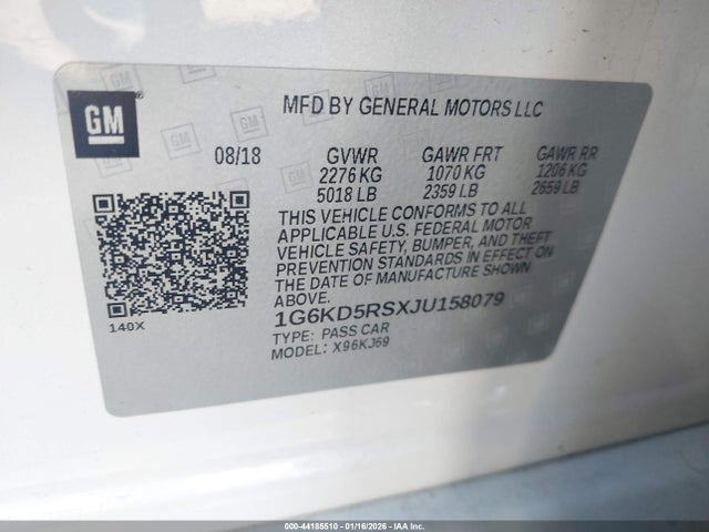 2018 CADILLAC CT6 1G6KD5RSXJU158079 Photo 8