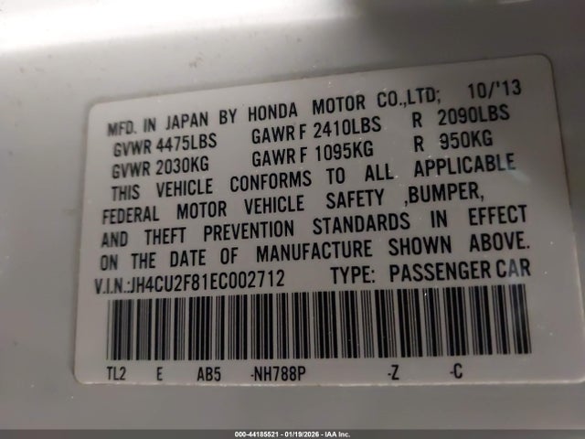 2014 ACURA TSX JH4CU2F81EC002712 Photo 8