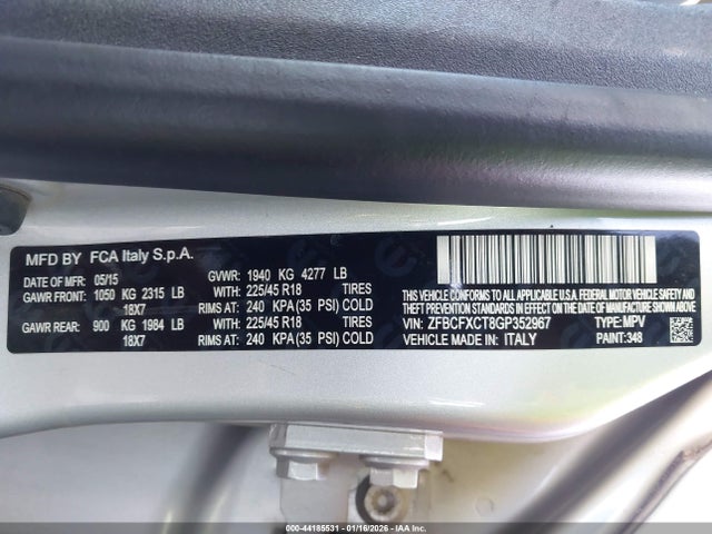 2016 FIAT 500X ZFBCFXCT8GP352967 Photo 8