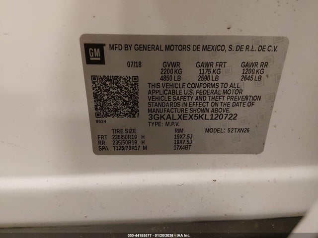 Продажа на аукционе авто 2019 Gmc Terrain Denali, vin: 3GKALXEX5KL120722, номер лота: 44185577