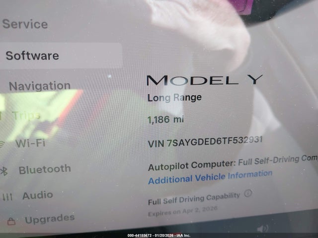 7SAYGDED6TF532931 Tesla Model Y Premium Rear-wheel Drive/standard Rear-wheel Drive