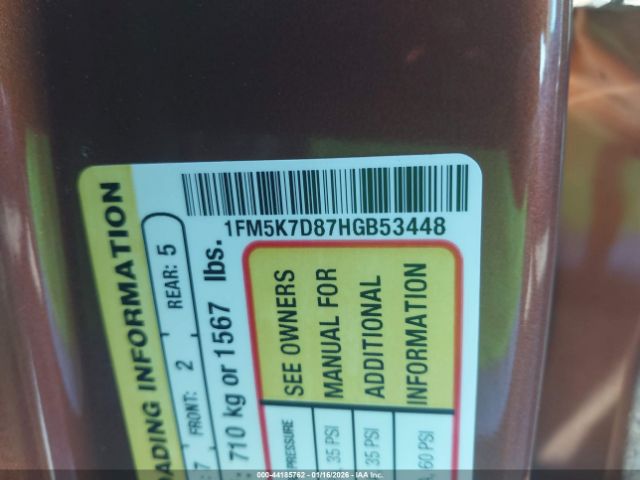 2017 FORD EXPLORER 1FM5K7D87HGB53448 Photo 8