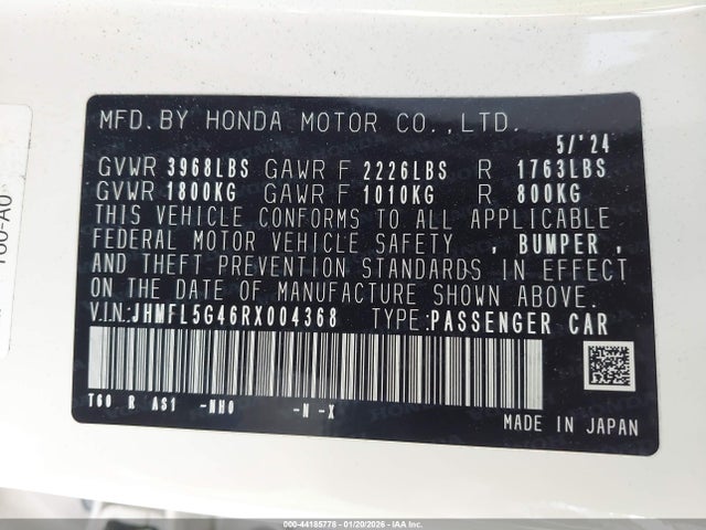 Honda CIVIC TYPE R 2024 JHMFL5G46RX004368 Image 9