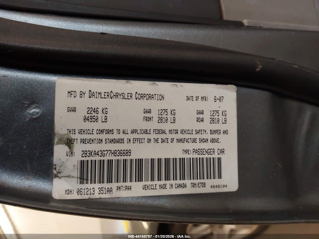 2007 DODGE CHARGER 2B3KA43G77H836689 Photo 8