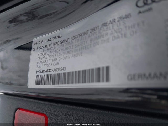 2019 AUDI S4 WAUB4AF42KA003943 Photo 8