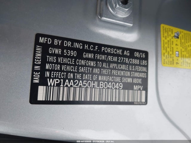 2017 PORSCHE MACAN WP1AA2A50HLB04049 Photo 8