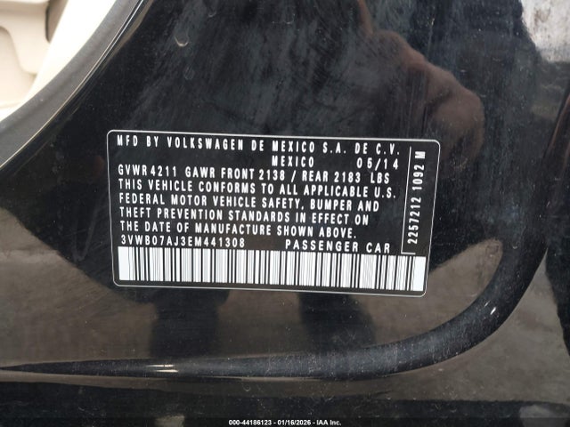 2014 VOLKSWAGEN JETTA 3VWB07AJ3EM441308 Photo 8