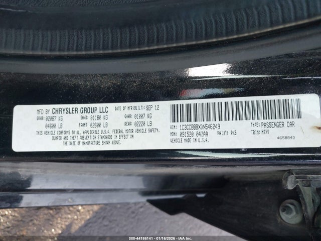 2013 CHRYSLER 200 1C3CCBBBXDN546249 Photo 8