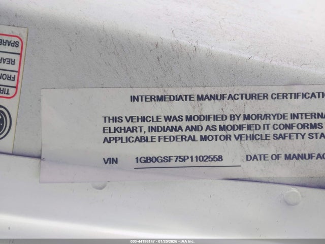 1GB0GSF75P1102558 Chevrolet Express Cutaway Work Van