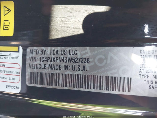 1C4PJXFN4SW527238 Jeep Wrangler 4-door Rubicon 4x4