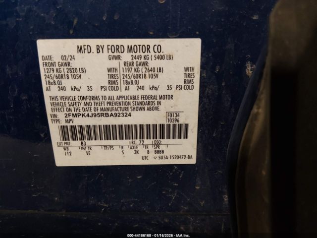 2024 FORD EDGE 2FMPK4J95RBA92324 Photo 8