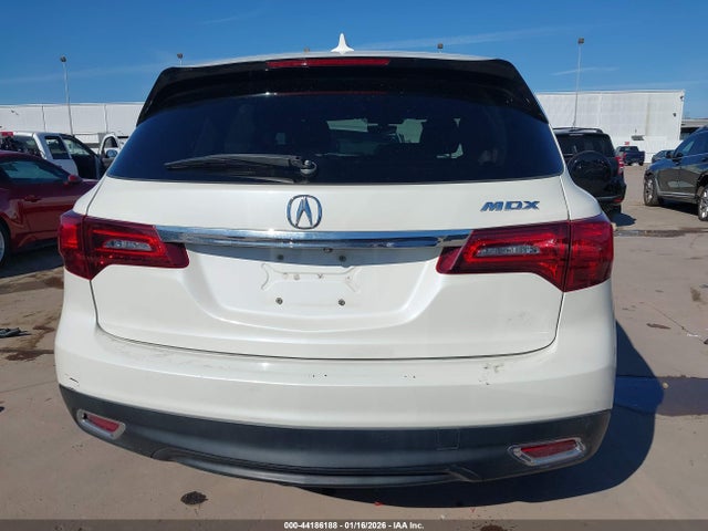 2016 Acura Mdx Technology   Acurawatch Plus Packages/technology Package მანქანა იყიდება აუქციონზე, vin: 5FRYD3H48GB013363, აუქციონის ნომერი: 44186188