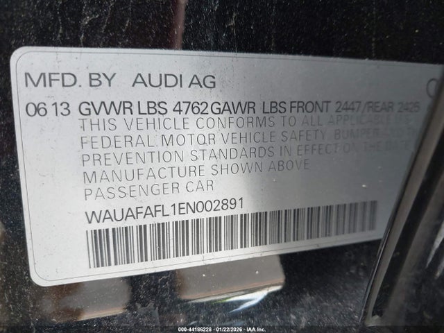 WAUAFAFL1EN002891 Audi A4 2.0t Premium