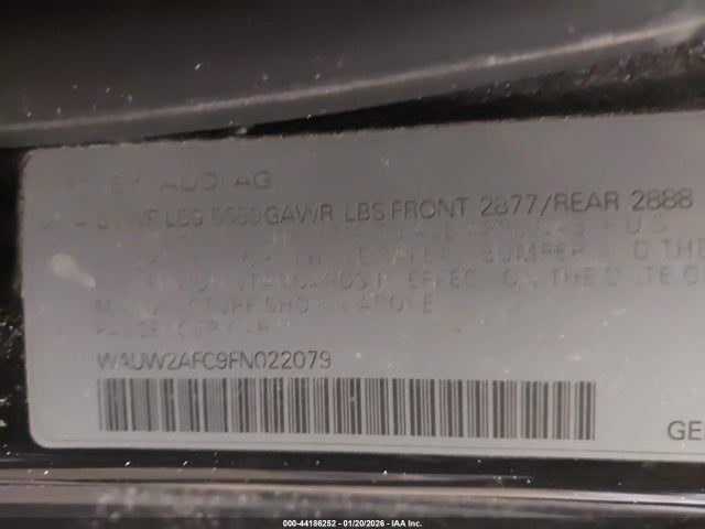 2015 AUDI S7 WAUW2AFC9FN022079 Photo 8