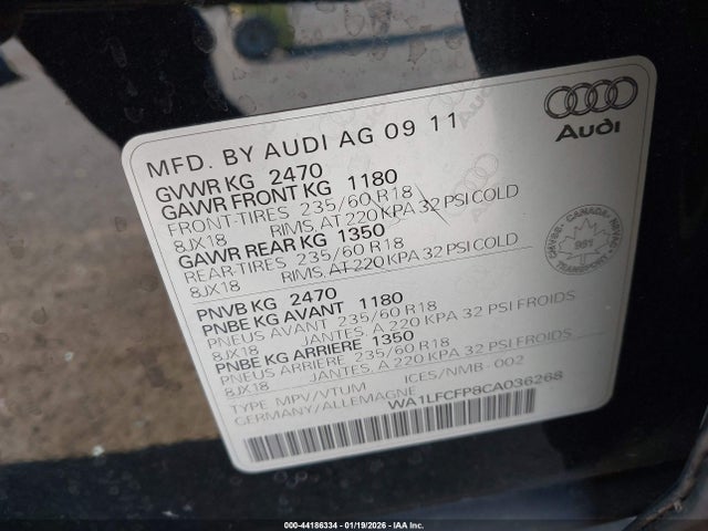 2012 AUDI Q5 WA1LFCFP8CA036268 Photo 8