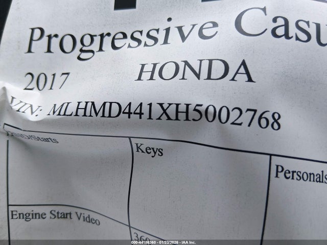 Honda Crf250 L/rl 2017 MLHMD441XH5002768 Image 10