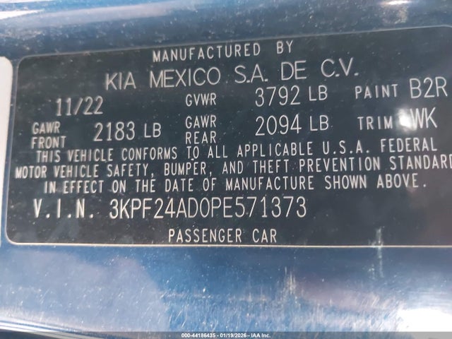KIA Forte Lxs 2023 3KPF24AD0PE571373 Image 9