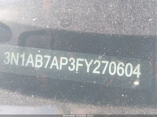 3N1AB7AP3FY270604 Nissan Sentra Fe+ S/s/sl/sr/sv