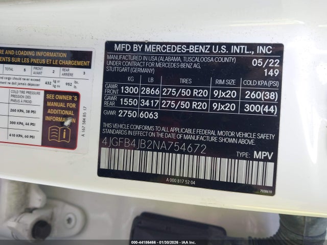 Mercedes-Benz GLE 350 2022 4JGFB4JB2NA754672 Image 9