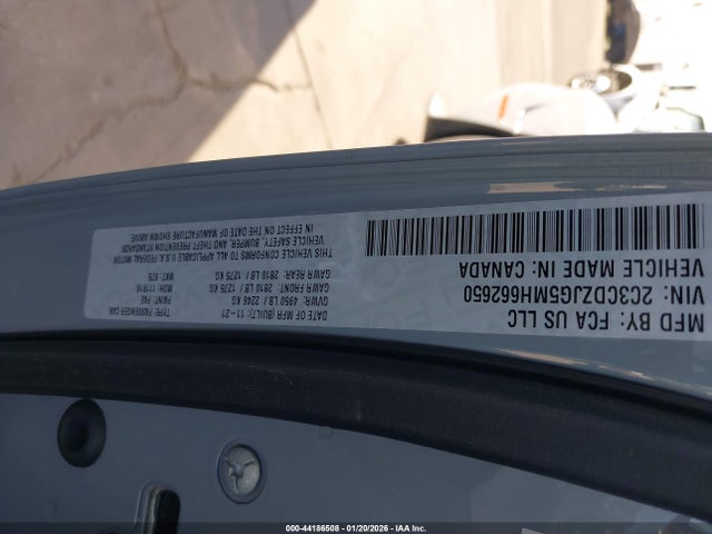 2C3CDZJG5MH662650 Dodge Challenger Gt