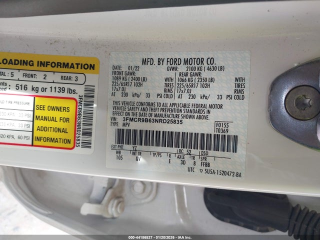 2022 FORD BRONCO SPORT 3FMCR9B63NRD25835 Photo 8