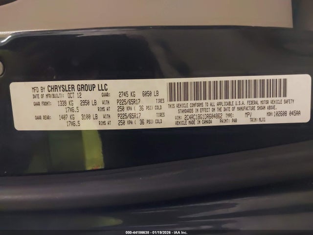 2013 CHRYSLER TOWN & COUNTRY 2C4RC1BG1DR604862 Photo 8