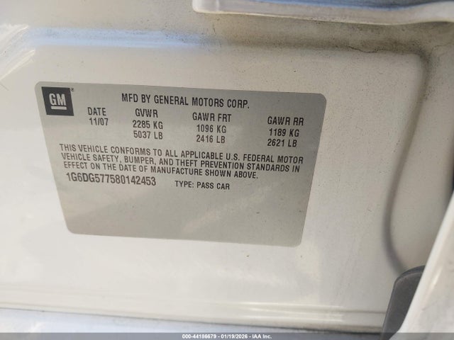 2008 CADILLAC CTS 1G6DG577580142453 Photo 8