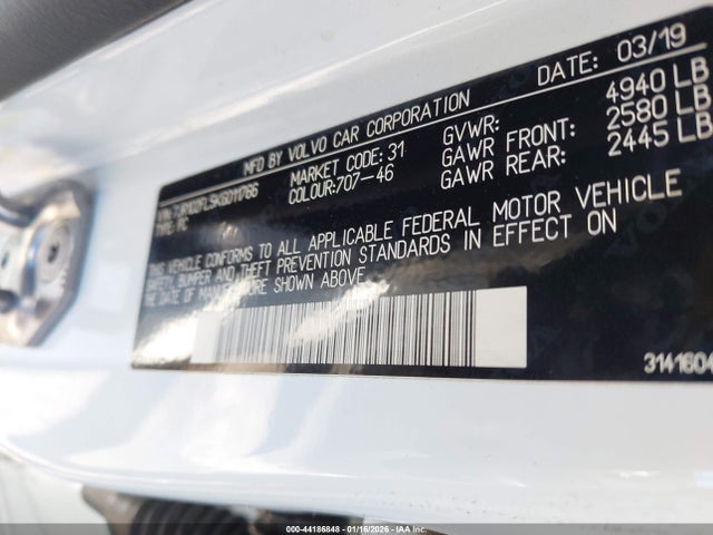 7JR102FL5KG011766 Volvo S60 T5 Inscription
