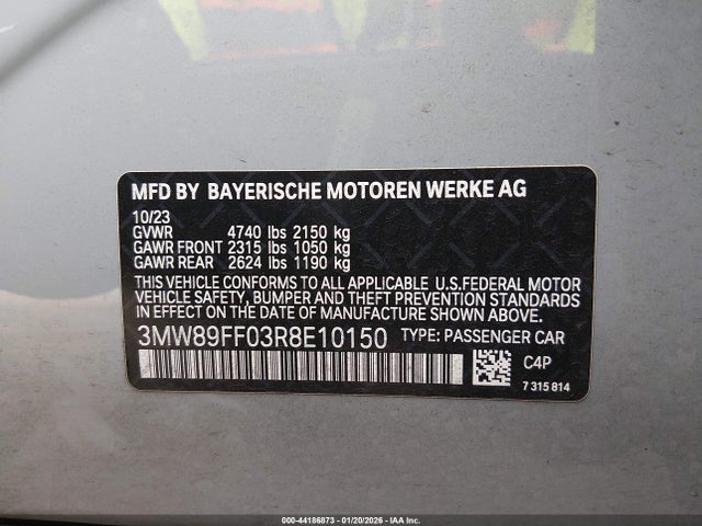 BMW 330i Xdrive 2024 3MW89FF03R8E10150 Image 9
