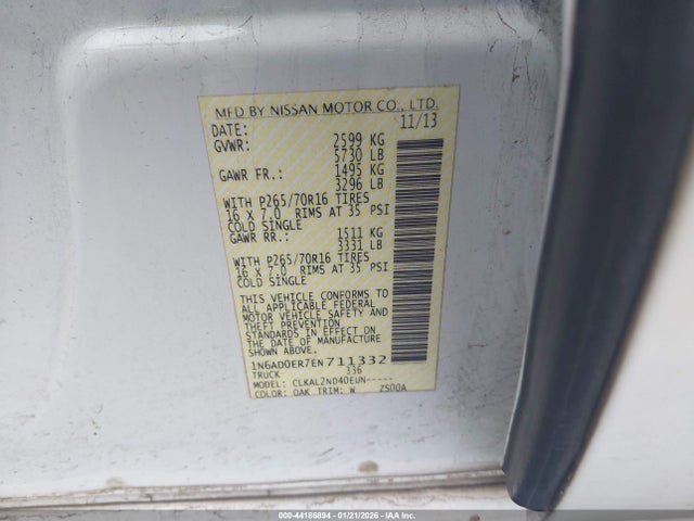 Nissan Frontier Sv 2014 1N6AD0ER7EN711332 Image 9