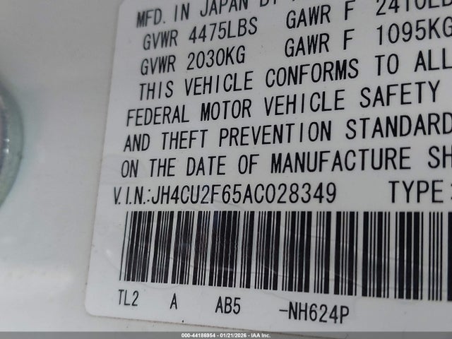 2010 ACURA TSX JH4CU2F65AC028349 Photo 8
