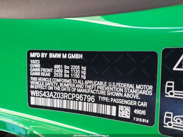 2024 BMW M4 WBS43AZ03RCP96796 Photo 8