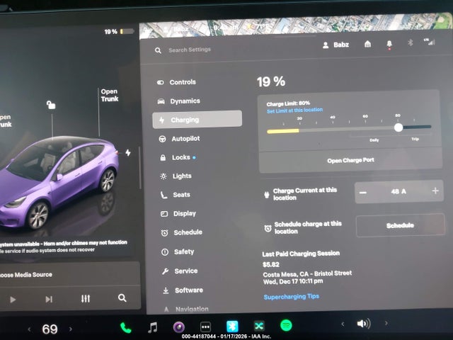 Aukcja sprzedaży 2022 Tesla Model Y Long Range Dual Motor All-wheel Drive, vin: 7SAYGDEE5NF506185, numer aukcji: 44187044