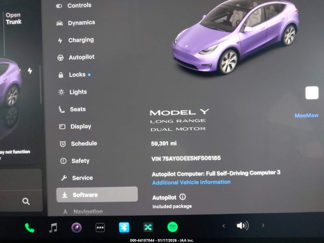 2022 TESLA MODEL Y 7SAYGDEE5NF506185 Photo 6