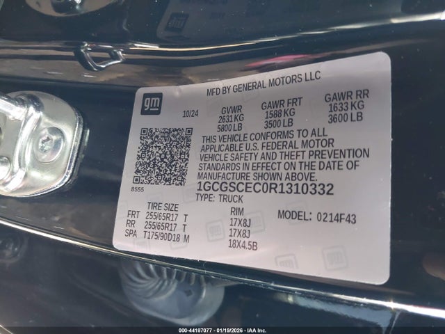 1GCGSCEC0R1310332 Chevrolet Colorado 2wd Lt