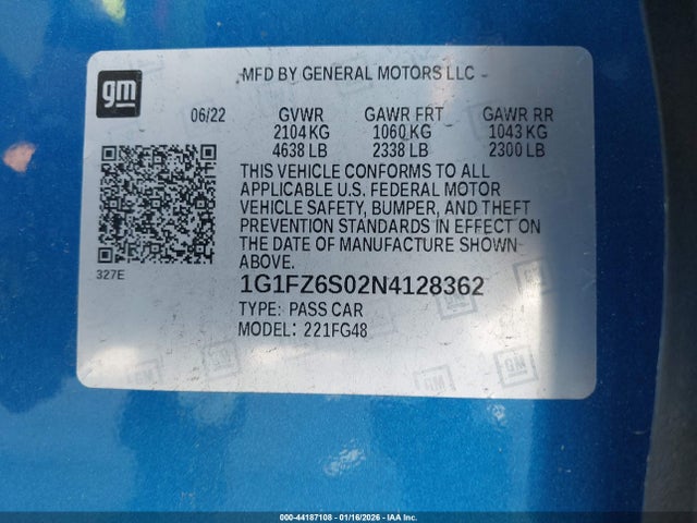 2022 CHEVROLET BOLT EUV 1G1FZ6S02N4128362 Photo 8