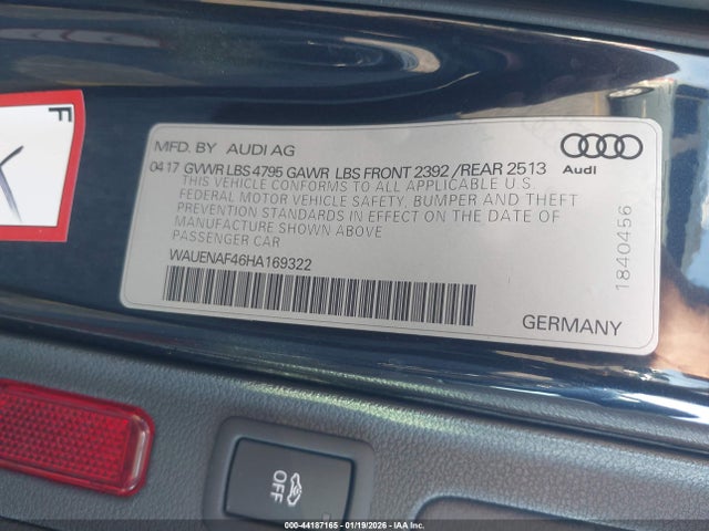 2017 AUDI A4 WAUENAF46HA169322 Photo 8