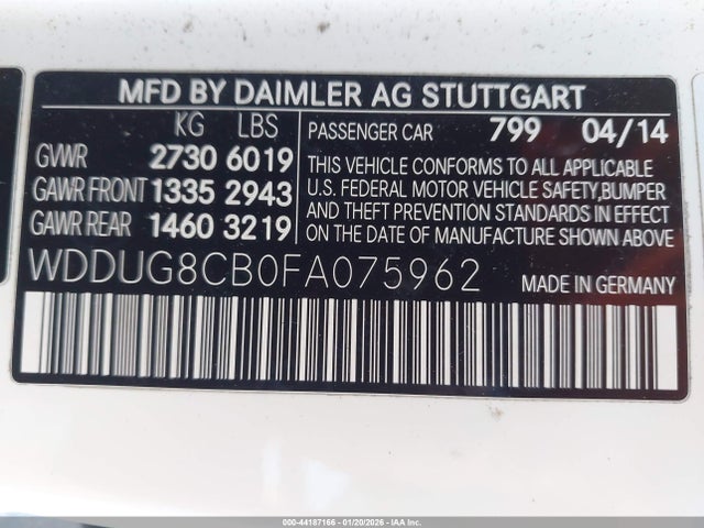 2015 MERCEDES-BENZ S 550 WDDUG8CB0FA075962 Photo 8