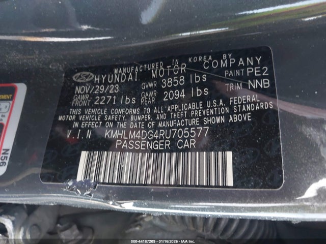Hyundai ELANTRA SEL 2024 KMHLM4DG4RU705577 Image 9