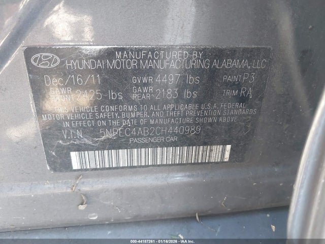 2012 HYUNDAI SONATA 5NPEC4AB2CH440989 Photo 8