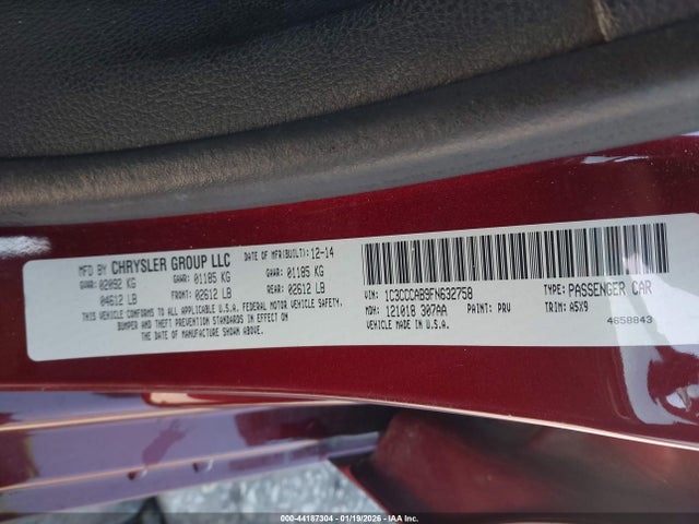 Chrysler 200 Limited 2015 1C3CCCAB9FN632758 Image 9