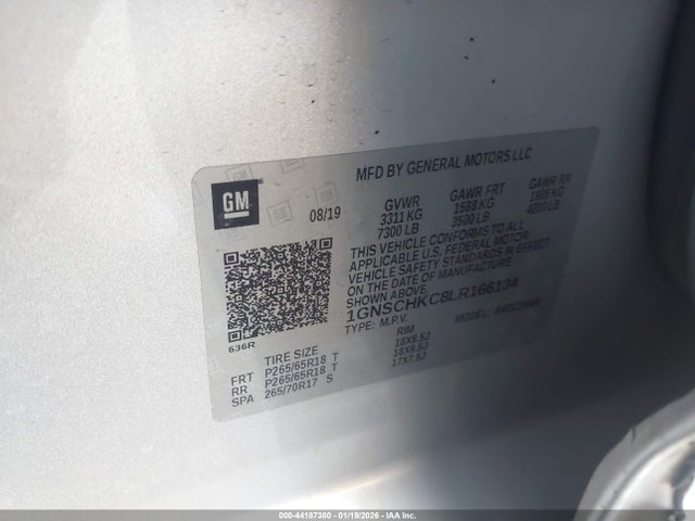 Chevrolet Suburban 2wd Lt 2020 1GNSCHKC8LR166134 Image 9