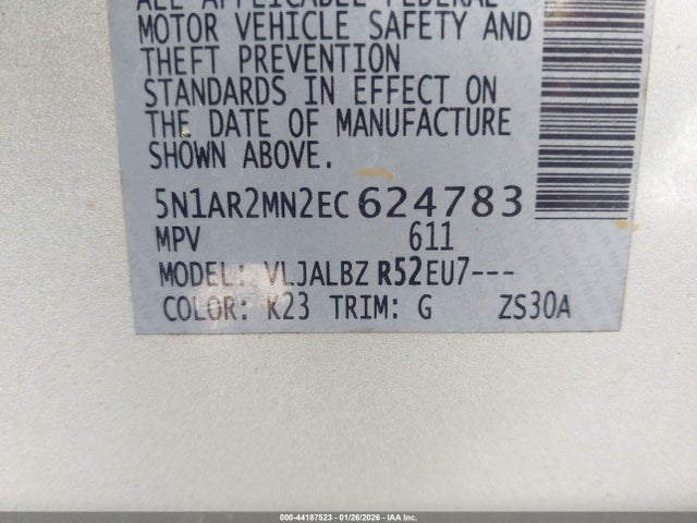 Nissan Pathfinder S 2014 5N1AR2MN2EC624783 Image 9