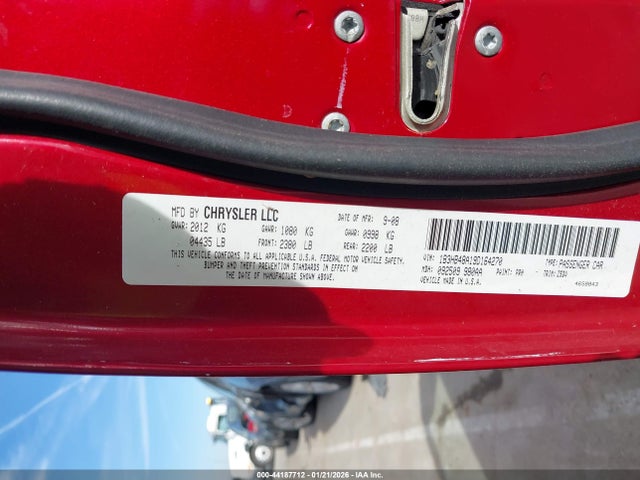2009 Dodge Caliber Sxt მანქანა იყიდება აუქციონზე, vin: 1B3HB48A19D164270, აუქციონის ნომერი: 44187712