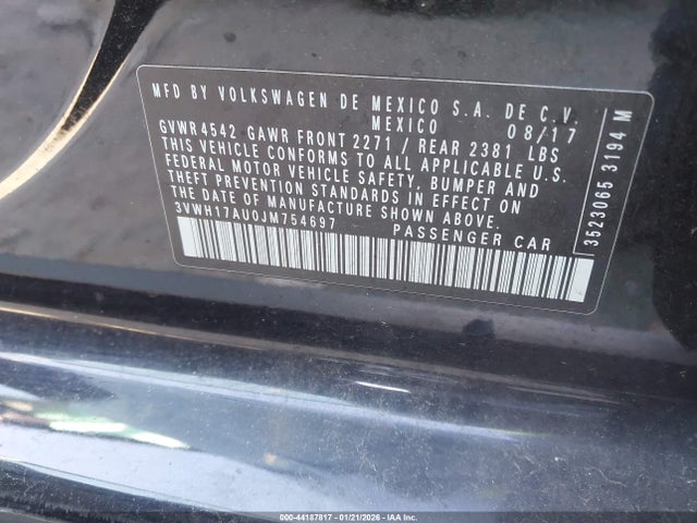 2018 VOLKSWAGEN GOLF ALLTRACK 3VWH17AU0JM754697 Photo 8