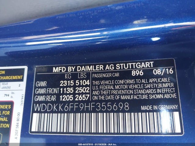 2017 MERCEDES-BENZ E 400 WDDKK6FF9HF355698 Photo 8