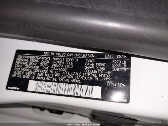 2016 VOLVO XC60 YV4612RK7G2781571 Photo 8