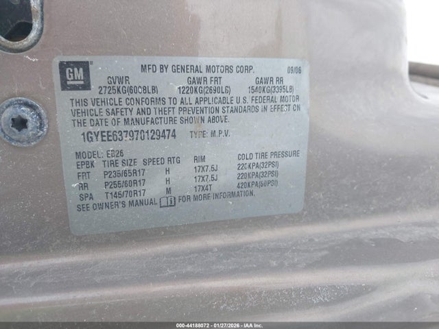 2007 CADILLAC SRX 1GYEE637970129474 Photo 8