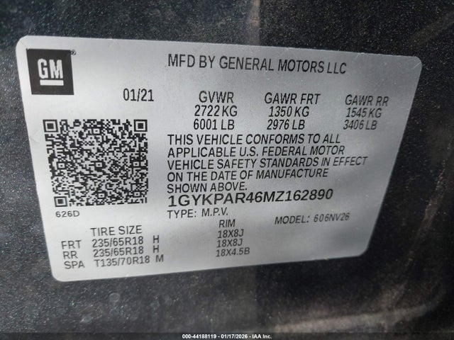 2021 CADILLAC XT6 1GYKPAR46MZ162890 Photo 8