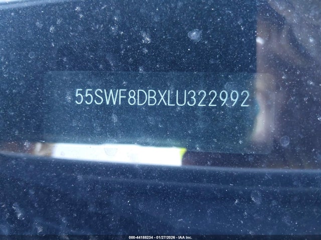 Aukcja sprzedaży 2020 Mercedes-benz C 300, vin: 55SWF8DBXLU322992, numer aukcji: 44188234